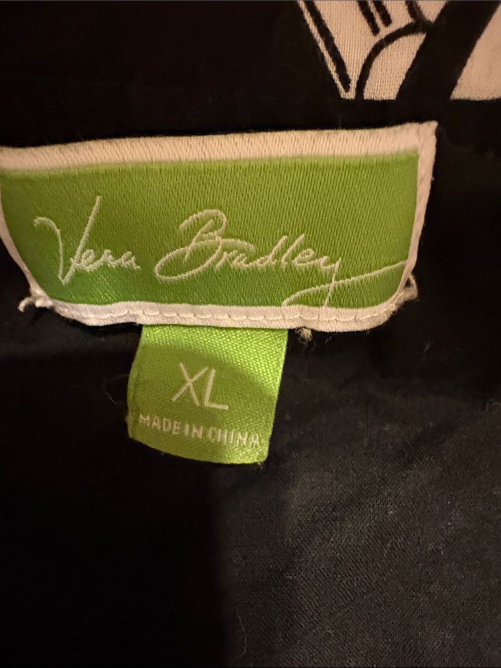 Vera Bradley Black and white short sleeve PJ’s